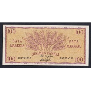 Finland, 100 Markkaa, 1957, UNC