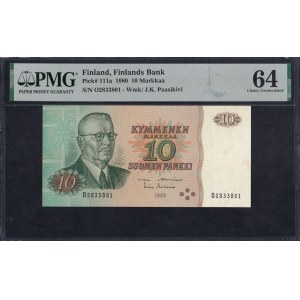 Finland, 10 Markkaa, 1980, Choice UNC 64
