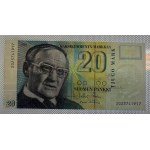 Finsko, 20 mark, 1993, UNC