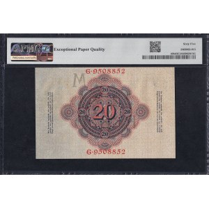 Německo, 20 marek, 1910, Gem UNC 65 EPQ