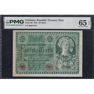 Germany, 50 Mark, 1920, Gem UNC 65 EPQ