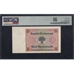 Nemecko, 5 Rentenmark, 1926, výberová kvalita UNC 64