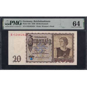 Germany, 20 Reichsmark, 1939, Choice UNC 64