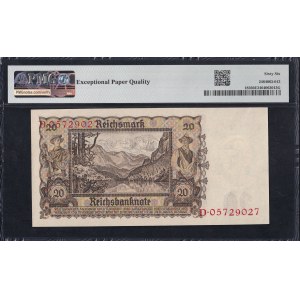 Germany, 20 Reichsmark, 1939, Gem UNC 66 EPQ