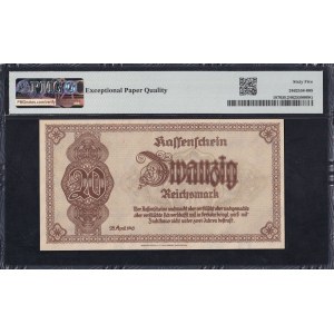 Germany, 20 Reichsmark, 1945, Gem UNC 65 EPQ