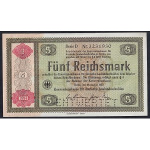 Germany, 5 Reichsmark, 1933-34, UNC