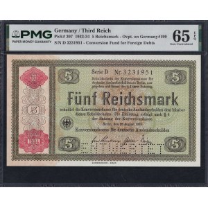 Germany, 5 Reichsmark, 1933-34, Gem UNC 65 EPQ