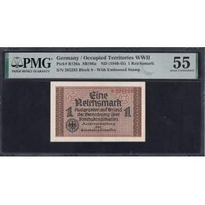 Germany, 1 Reichsmark, 1940-45, About UNC 55