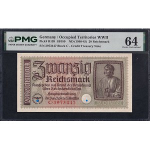 Germany, 20 Reichsmark, 1940-45, Choice UNC 64