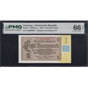 Německo (NDR), 1 německá marka, 1948, Gem UNC 66 EPQ