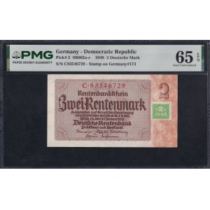 Germania (RDG), 2 marchi tedeschi, 1948, Gem UNC 65 EPQ