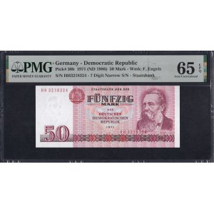 Germania (RDG), 50 marchi, 1971 (1986), Gem UNC 65 EPQ,