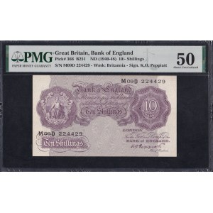 Great Britain, 10 Shillings, 1940-48, About UNC 50