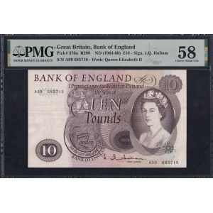 Great Britain, 10 Pounds, 1964-66, Choice About UNC 58