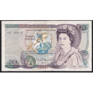 Great Britain, 20 Pounds, 1970-1991, VF