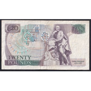 Great Britain, 20 Pounds, 1970-1991, VF