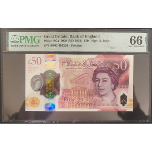 Great Britain, 50 Pounds, 2020 (2021), Gem UNC 66 EPQ