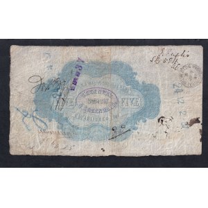 Great Britain, 5 Pounds, 1885, F