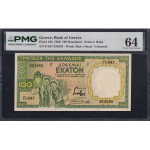 Greece, 100 Drachmai, 1939, Choice UNC 64