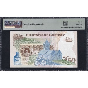 Guernsey, 50 funtów, 1994 r., stan Gem UNC 66 EPQ