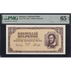 Hungary, 1 Million Milpengo, 1946, Gem UNC 65 EPQ