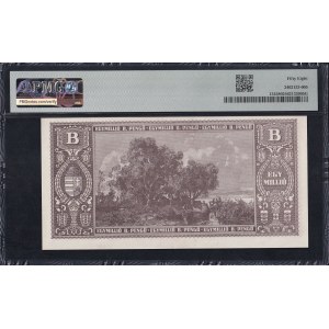 Hungary, 1.000.000 B.-Pengo, 1946, Choice About UNC 58