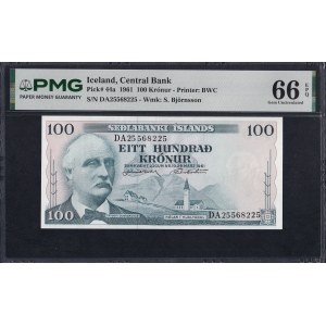 Iceland, 100 Kronur, 1961, Gem UNC 66 EPQ