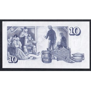 Island, 10 kron, 1961, UNC