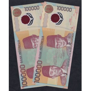 Indonesia, Set of 2 banknotes (100.000 Rupiah), 1999, UNC