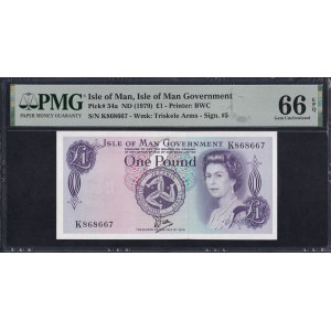 Isle of Man, 1 Pound, 1979, Gem UNC 66 EPQ