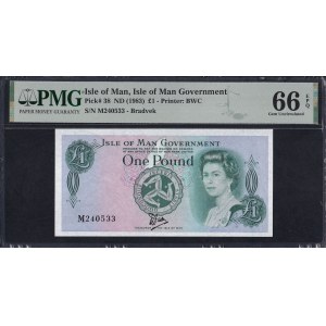 Isle of Man, 1 Pound, 1983, Gem UNC 66 EPQ