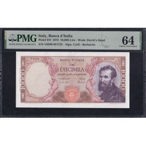 Italy, 10.000 Lire, 1973, Choice UNC 64