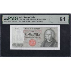Italien, 5.000 Lire, 1964, Choice UNC 64
