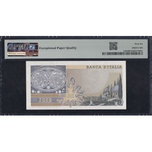 Italy, 2000 Lire, 1976, Gem UNC 66 EPQ