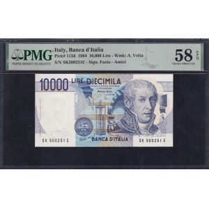 Italy, 10.000 Lire, 1984, Choice About UNC 58 EPQ
