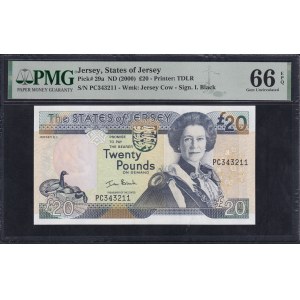 Jersey, 20 Pounds, 2000, Gem UNC 66 EPQ