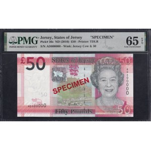 Jersey, 50 Pounds, 2010, Gem UNC 65 EPQ