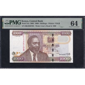Kenya, 1000 Shillings, 2005, Choice UNC 64