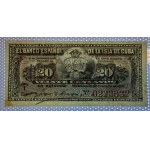 Cuba, 20 Centavos, 1897, AU