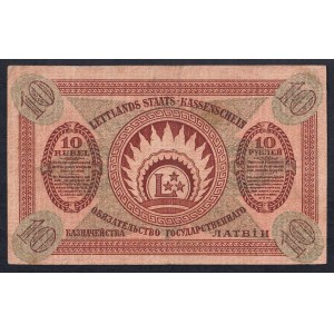 Lettonie, 10 roubles, 1919, très bon état