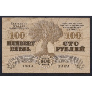 Latvia, 100 Rubles, 1919, VF
