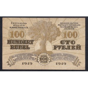 Latvia, 100 Rubles, 1919, VF