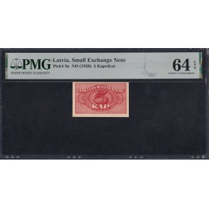 Latvia, 5 Kapeikas, 1920, Choice UNC 64 EPQ