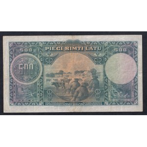 Latvia, 500 Latu, 1929, VF