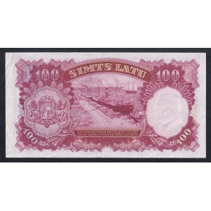 Latvia, 100 Latu, 1939, XF-UNC