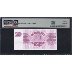 Latvia, 20 Rubles, 1992, Gem UNC 65 EPQ
