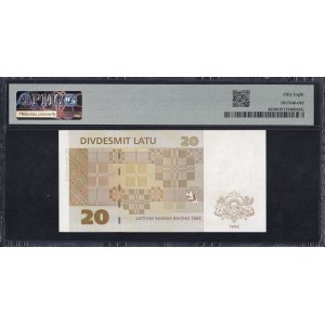 Lettonia, 20 lats, 1992 (1993), Choice, riguardo alla UNC 58