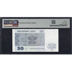 Latvia, 50 Latu, 1992 (ND 1994), PMG, 66 EPQ