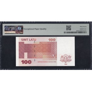 Latvia, 100 Latu, 1992 (ND 1994), PMG, 67 EPQ