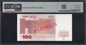 Latvia, 100 Latu, 1992 (1994), Superb Gem UNC 67 EPQ, SPECIMEN